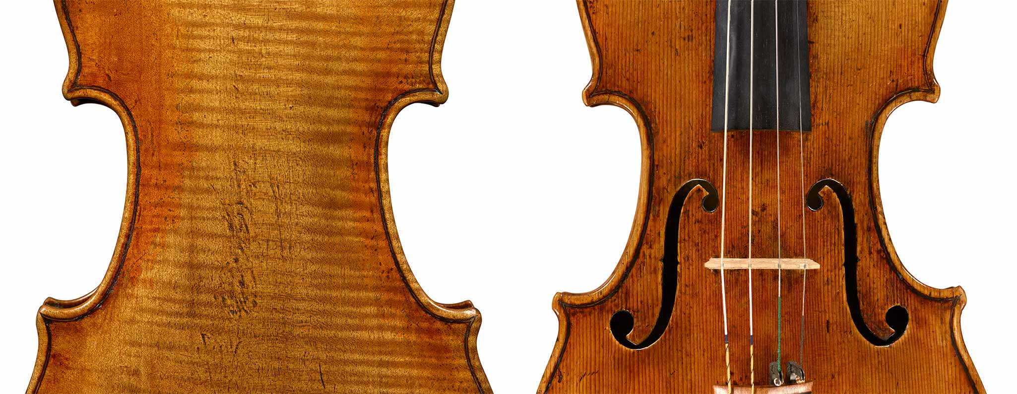 Violine Cremona Vorder- und Rückansicht